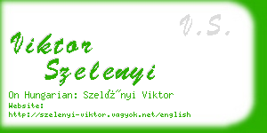 viktor szelenyi business card